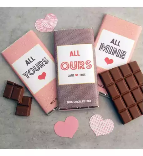Chocolate Bar Trio to Share Chocolate Bar Trio to Share