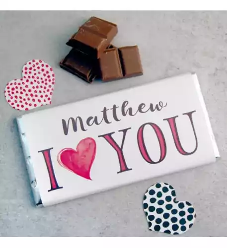 I Heart You Chocolate Bar