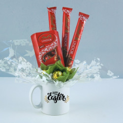 Happy Easter Mug with Lindor Truffles Happy Easter Mug with Lindor Truffles