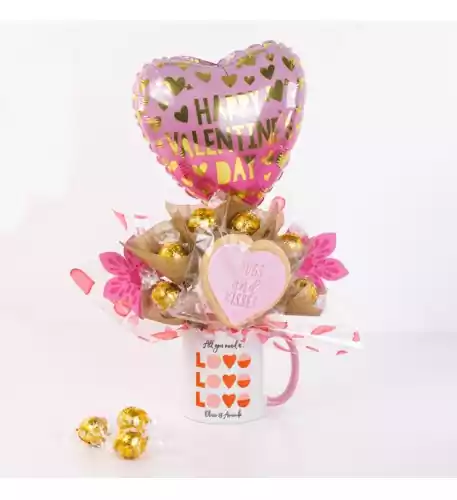 All You Need is Love Chocolate Mug Bouquet