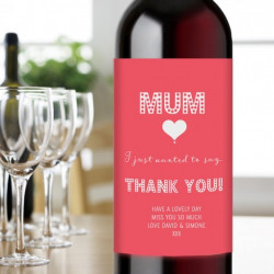 Thank You Mum Wine Gift