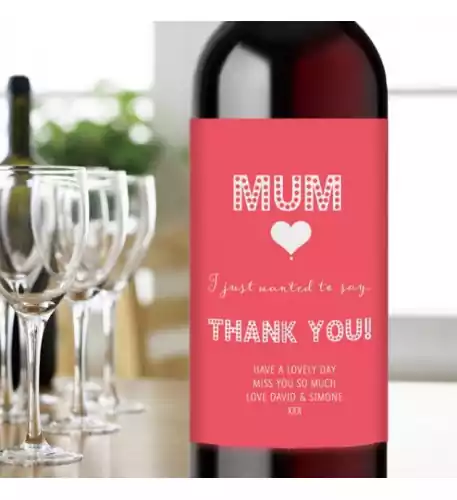 Thank You Mum Wine Gift