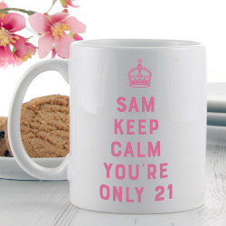 Birthday Keep Calm Carry On Gift Mug