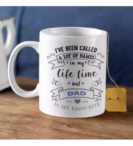 My Favourite Any Name Gift Mug Blue