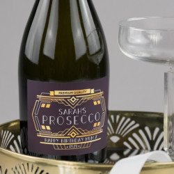Personalised Art Deco Prosecco Personalised Art Deco Prosecco