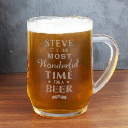 Personalised Wonderful Time For A Beer Tankard