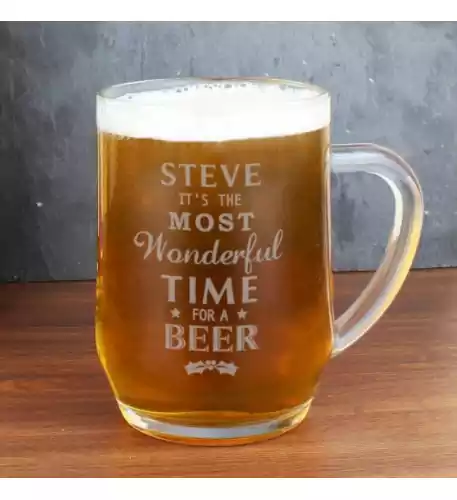Personalised Wonderful Time For A Beer Tankard