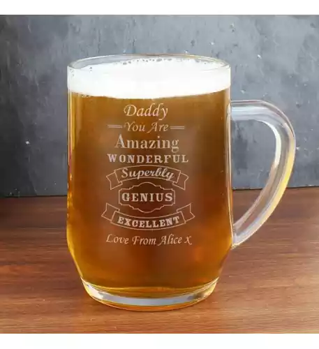 Personalised Vintage Typography Tankard