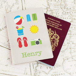 Personalised Bright Travel Passport Holder Personalised Bright Travel Passport Holder