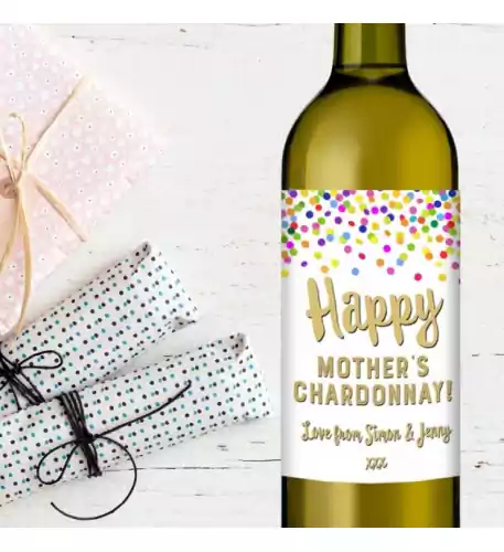 Happy Mother's Chardonnay Wine Gift