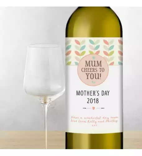 Happy Mother's Day Cheers to You Wine
