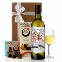 Personalised Photo Feature Birthday Wine Gift