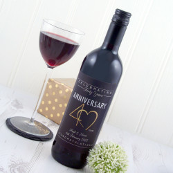 40th Wedding Anniversary Wine Gift 40th Wedding Anniversary Wine Gift