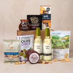 Luxury Cheese & Wine Hamper - White Duo