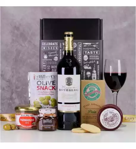Cheese and Wine Hamper with Pate