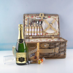 Personalised Champagne And Chocolates Picnic Hamper For Two Personalised Champagne And Chocolates Picnic Hamper For Two