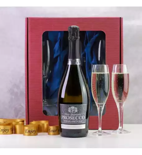 Flutes and Prosecco Gift Set