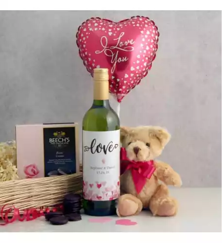 Love and Cuddles Romantic Gift Basket