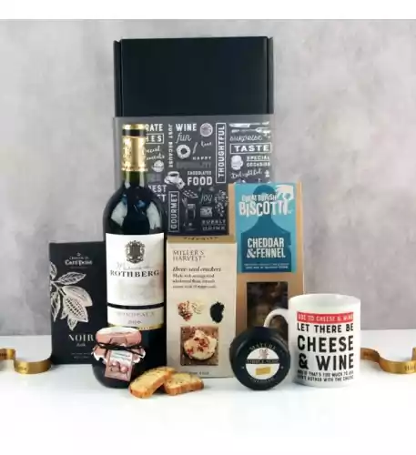Let There Be Cheese and Wine Gift Box