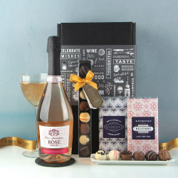 Sparkling Rose and Belgian Chocolate Truffles