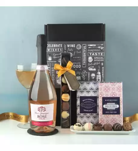 Sparkling Rose and Belgian Chocolate Truffles Sparkling Rose and Belgian Chocolate Truffles
