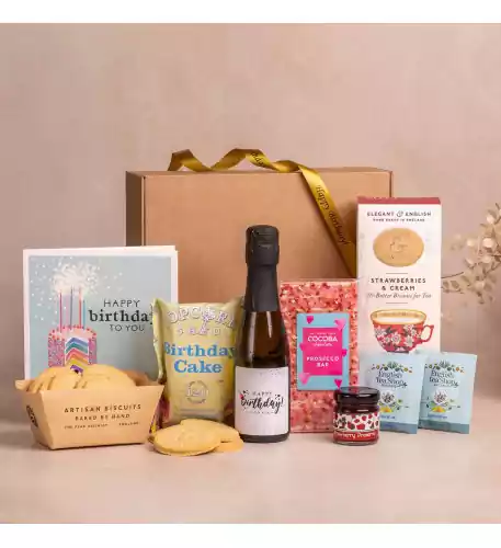 Birthday Tea & Prosecco Celebration Hamper