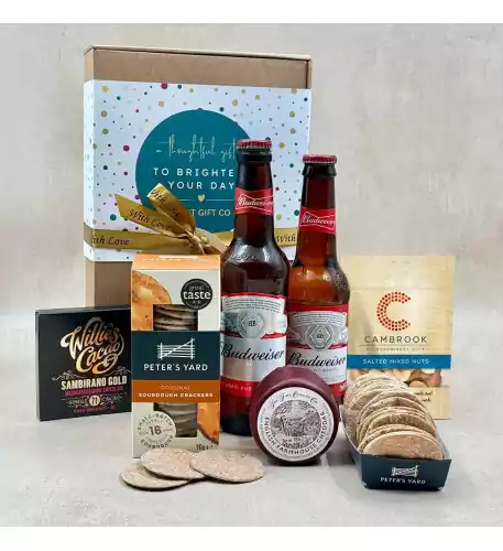 Budweiser Lager & Savouries Gift Box