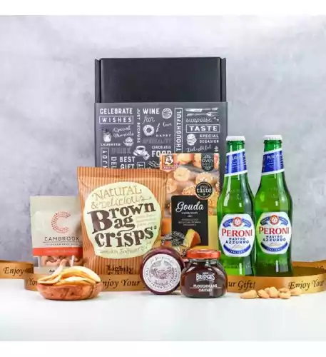 Peroni Lager & Savouries Gift Box