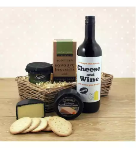 Feel Better with Cheese and Wine Hamper