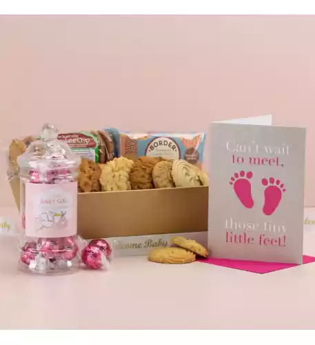 Biscuit Favourites Hamper - NEW BABY GIRL Biscuit Favourites Hamper - NEW BABY GIRL