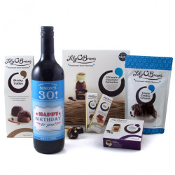 Personalised Birthday Wine and Chocolate Hamper Personalised Birthday Wine and Chocolate Hamper