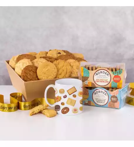 Biscuit Lover's Gift Tray with Unique Biscuit Mug Biscuit Lover's Gift Tray with Unique Biscuit Mug