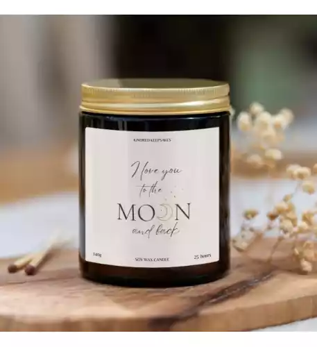 I love You to the Moon and Back Candle