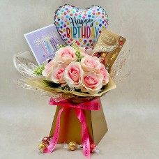 Sensational Silk Roses & Lindt Lindor Truffles