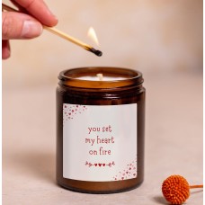 You Set My Heart On Fire Candle Gift