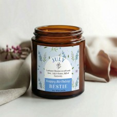 July Birth Month Candle - Personalised Birthday Gift