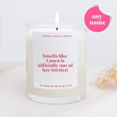 Personalised Smells Like Forties Officially Over Candle