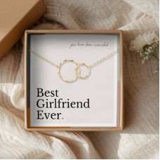 Forever Connected Two-Link Necklace - â€œBest Girlfriend Everâ€