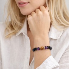 Stability and Serenity - Black Tourmaline and Petrified Wood