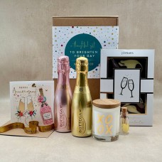 Luxury Wedding Anniversary Hamper with Prosecco Rose & Gold