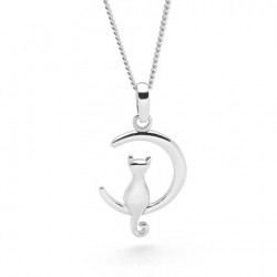 Cat in Moon Pendant Cat in Moon Pendant