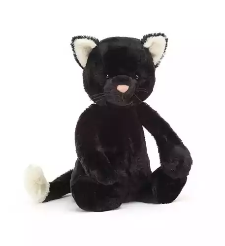 Bashful Black Kitten MEDIUM - H31 X W12 CM