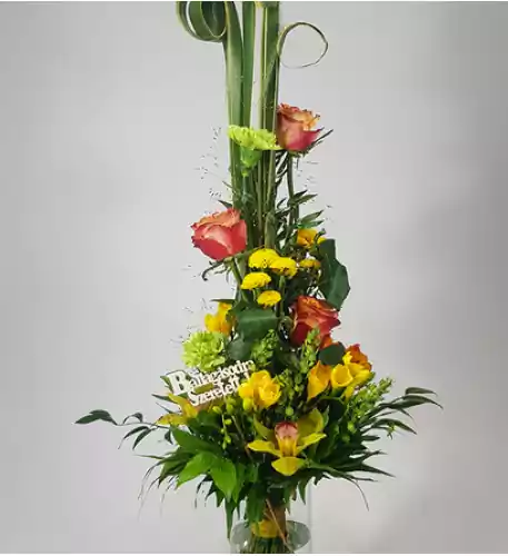  Graduation bouquet with roses and orchids