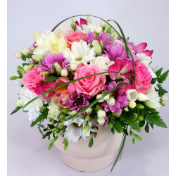  Flower ball with foam - romantic flower bowl