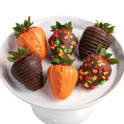 Autumn Delight Dipped Strawberries - 6 Berries