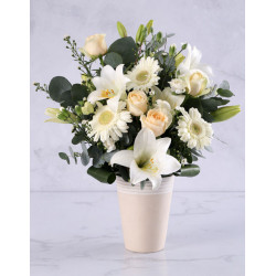 Day Lily And Rose Arrangement