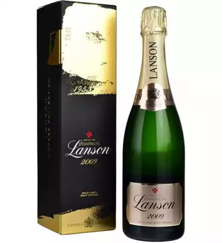 Lanson Gold Label Brut Vintage 2009 75cl in Branded Box