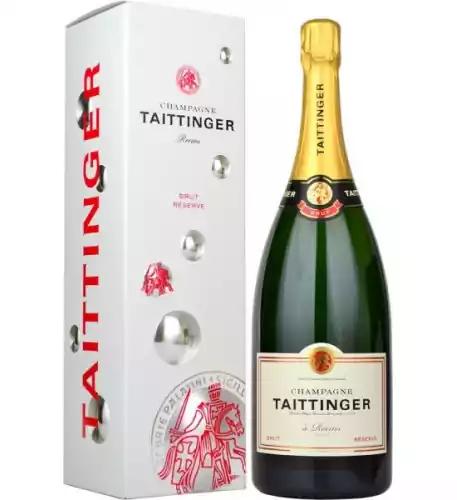 Taittinger Brut Reserve NV Champagne Magnum (1.5 litre) in Branded Box
