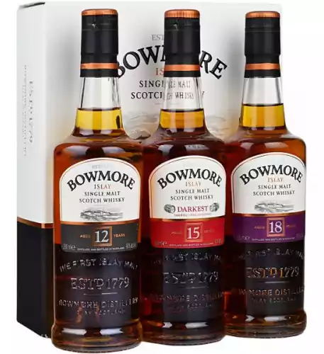 Bowmore Classic Collection Gift Pack 3 x 20cl