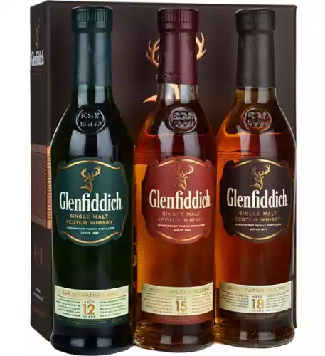 Glenfiddich Tasting Collection Gift Pack 3 x 20cl